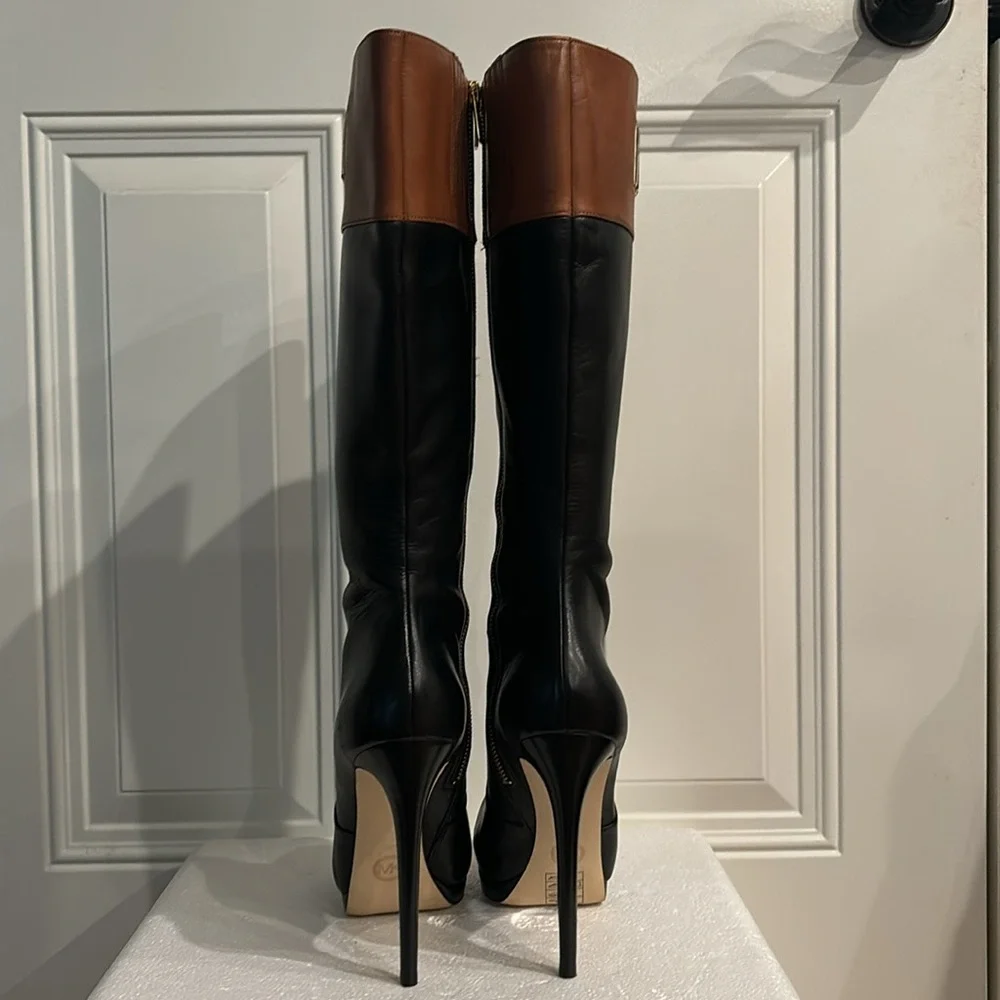 MICHAEL Michael Kors Hayley Boot (Black/Luggage